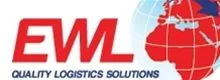 EWL: “Quality Logistics Solutions” slogan with a globe illustration, suggesting global logistics or freight forwarding.
