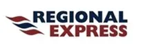 Regional Express: Uses a navy and red wave-style design, consistent with a courier, logistics, or freight company.
